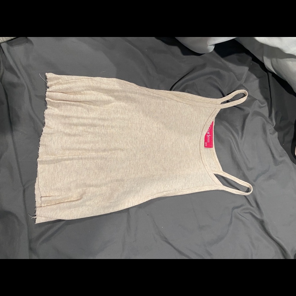 cream tank top